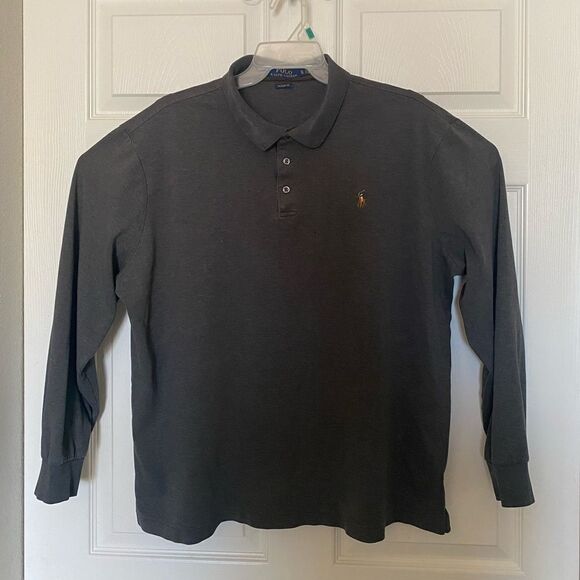 POLO by Ralph Lauren Men’s Classic Fit Gray Long Sleeves Shirt Size XL - Picture 1 of 4
